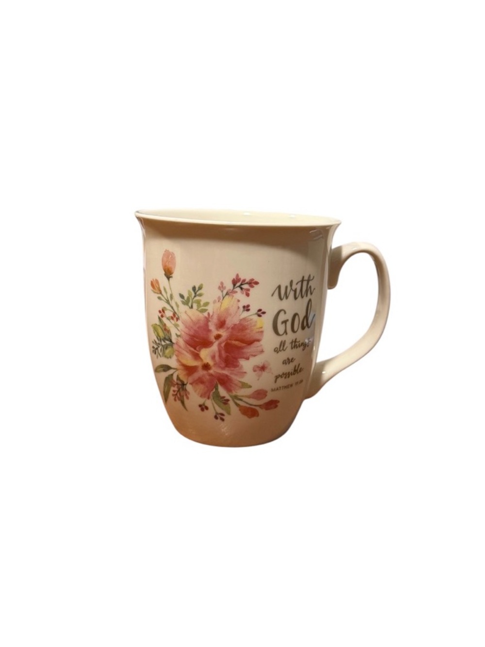 Burton + Burton With God All Things Are Possible Matthew 19:26 Coffee/ Tea Cup